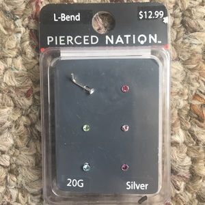 BRAND NEW L-Bend 20g nose ring